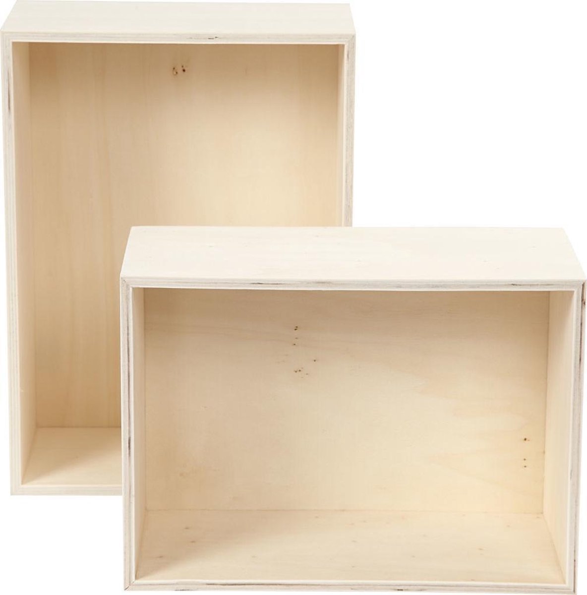 Goedkoopste Showdozen, rechthoek, h 27 31 cm, b 19,5 22,5 cm, triplex, 2stuks, diepte 12,5 cm