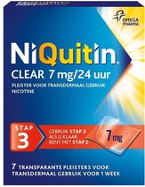 NiQuitin Clear Pleisters 7 mg - Stoppen met roken - 7 stuks