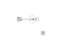 House of Jewels - Kleine Zirkonia Oorknoppen / Oorbellen - Echt Zilver