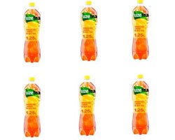 Fuze Tea Sparkling black tea 1,25 ltr per petfles, krimp 6 flessen