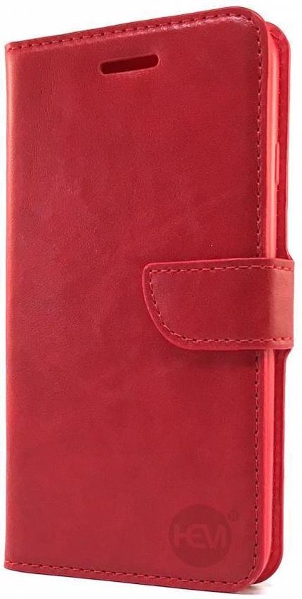 HEM hoesje geschikt voor Samsung A7 (2018) Rode Wallet / Book Case / Boekhoesje met vakje voor pasjes, geld en fotovakje