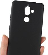Nokia 7 Plus Zwart Siliconen Gel TPU / Back Cover / Hoesje