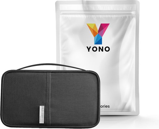 YONO Reisportemonnee - Paspoort Tasje - Travel Wallet - Mapje - Etui - Hoesje - Zwart