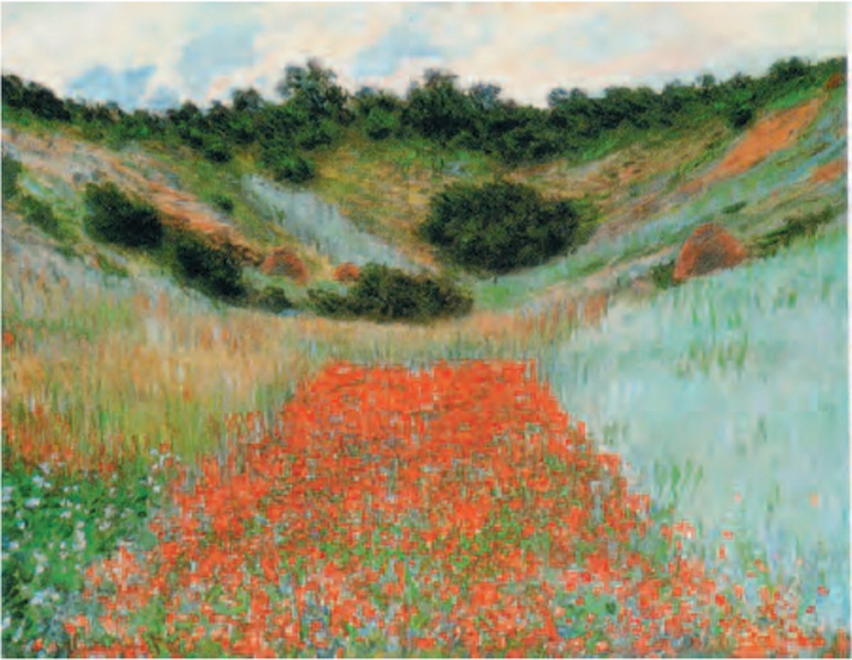 Catch Projecten Mini kunstposter - Claude Monet - Papaverveld - 24x30 cm Multicolor