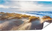 Gards Tuinposter Duinen en Zee - 120x60 cm - Tuindoek - Tuindecoratie - Wanddecoratie buiten - Tuinschilderij
