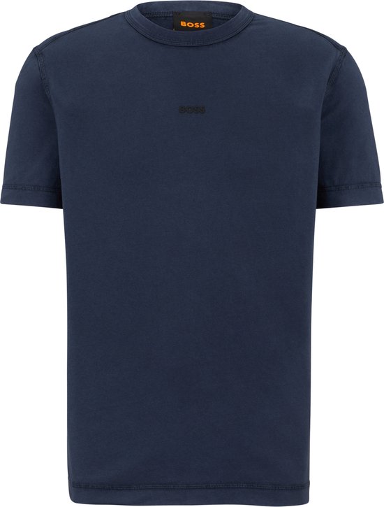 HUGO BOSS Tokks T-Shirt Uomo, Taglio Dritto, Effetto Sbiancato Al Sole, Logo Tonale, Cotone Di Qualità