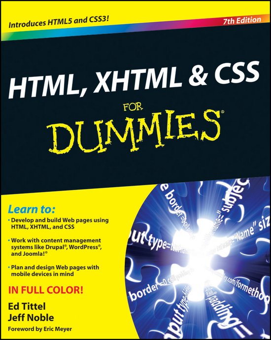 HTML XHTML & CSS For Dummies 7th - cover