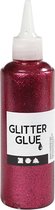 Glitterlijm. roze. 118 ml/ 1 fles