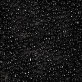 Rocailles, d 2 mm, afm 12/0 , gatgrootte 0,8 mm, zwart, 25 gr/ 1 doos