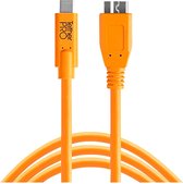 Tether Tools CUC3315-ORG USB-kabel 4,6 m 3.2 Gen 1 (3.1 Gen 1) USB A Micro-USB B Oranje