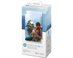 HP Sprocket - 4x6 Cartridges & Fotopapier - 2 Cartridges & 108 Prints - Geschikt Voor De Studio Plus 4x6
