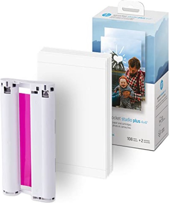 HP Sprocket - Cartouches 4x6 et Papier photo - 108 impressions