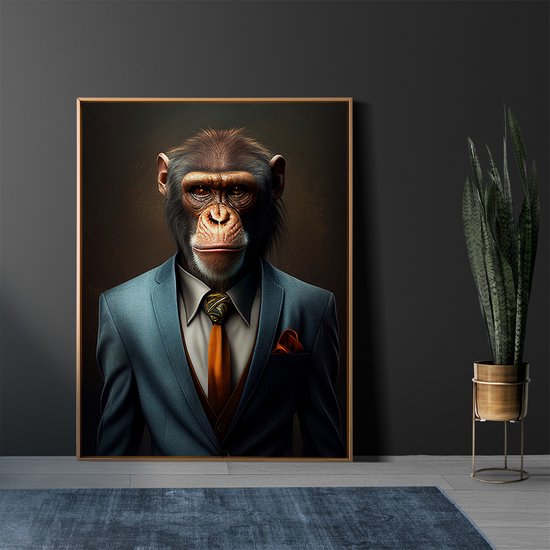 AI - Décoration d'intérieur - Affiche - Animaux - Singe - Pack - 33 - 80 x 120 cm