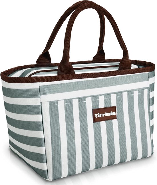 Nanxson Geïsoleerde Lunchtas 9L - Lekvrij, Modieus & Handig Voor Werk, School Of Picknick (Paarse Bloemen Print)