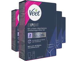 Veet - Expert - Ontharingscreme Bikini Kit 100ml (2 x 50ml) - 4 Stuks - Voordeelverpakking