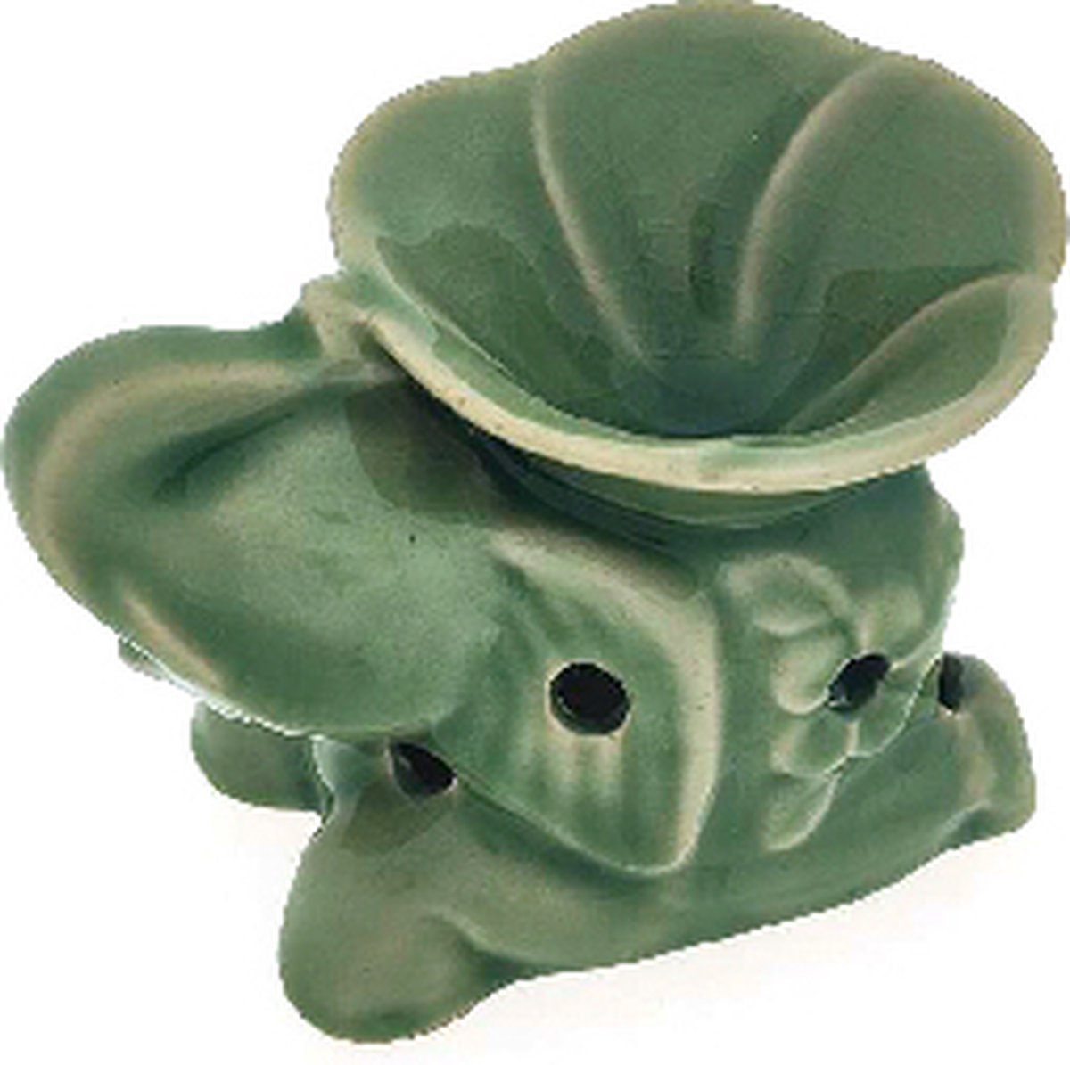Goedkoopste Aromabrander – Aromaverdamper – Aroma diffuser – Olieverdamper - Aromadamper theelicht – Handgemaakt – Olifant groen