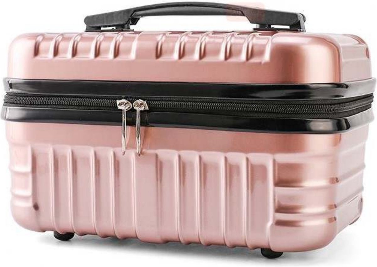 Pazzo Goods Bellezza Beautycase – Brons – Make Up Koffer / Beauty Organizer – Cosmetica Reiskoffer – 34x23x20 cm