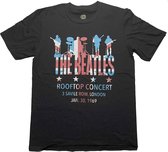 The Beatles - Rooftop Flag Heren T-shirt - L - Zwart