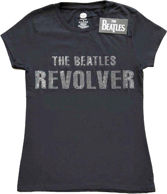 The Beatles Dames Tshirt Revolver Zwart