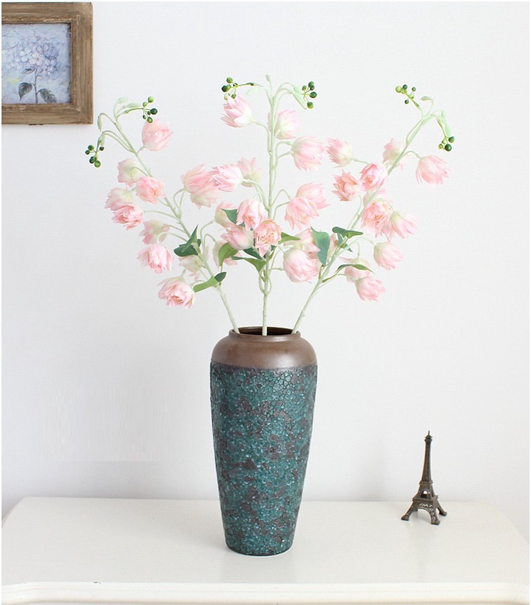 Kunstbloemenplus Vergeet-me-niet - Kunstbloemen - Zijden bloem - Wit - 64 cm