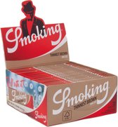 Smoking - Smoking Thinnest Brown King Size Slim - Smoking Vloei - Lange Vloei - Doos 50 stuks