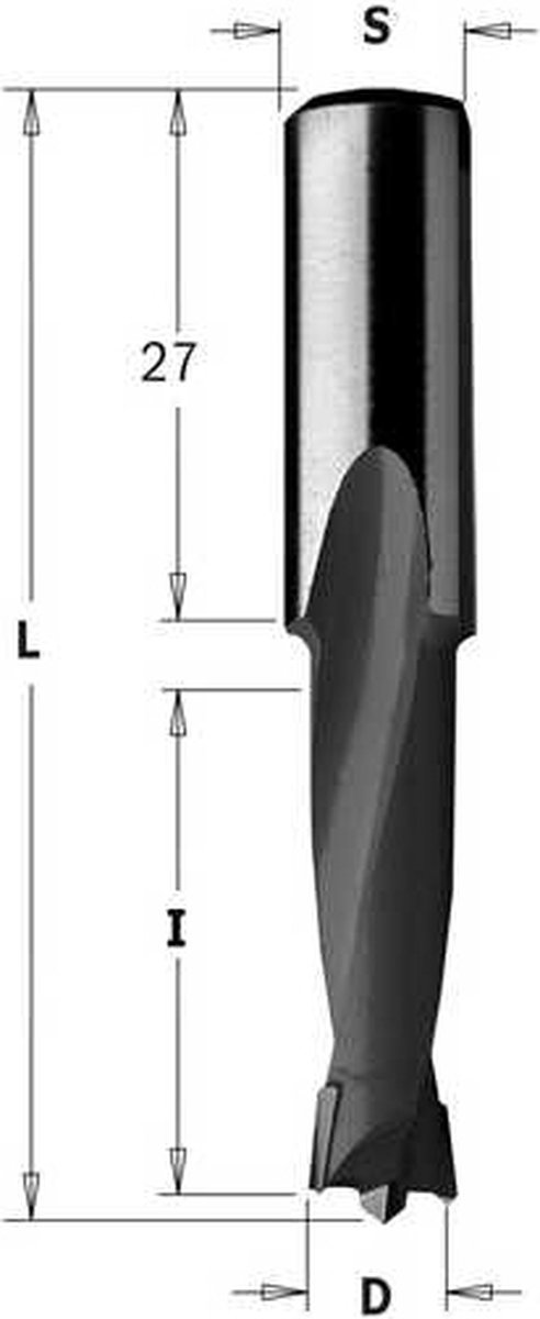 CMT - Drevelboor, rechts - Snijgereedschappen