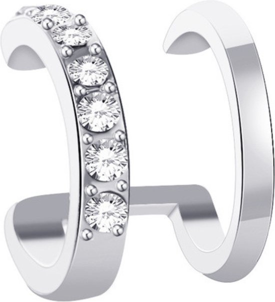 Fausse Helix Argent - Double - Diamants - Faux Piercing - Clip Boucle d' Oreille... | bol