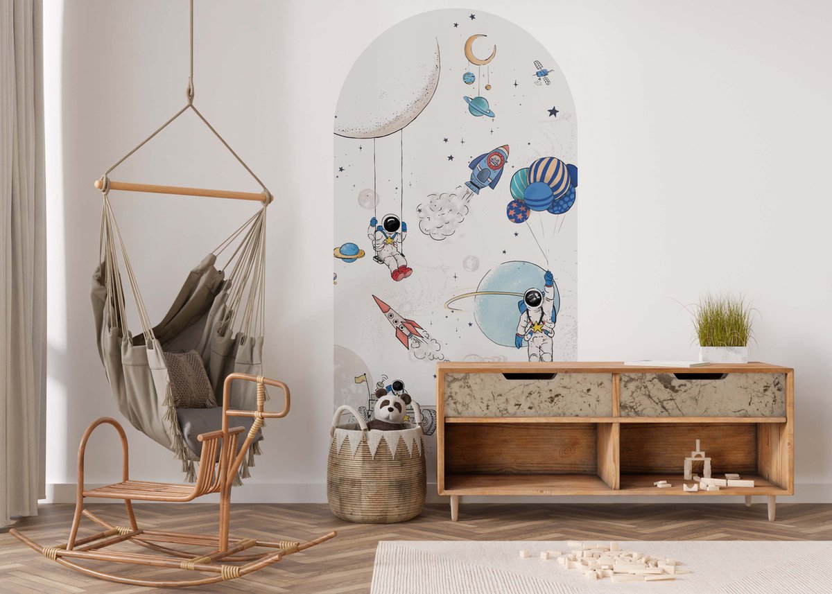 ZELFKLEVENDE BEHANG BOOG STICKER - INTO THE GALAXY LIGHT