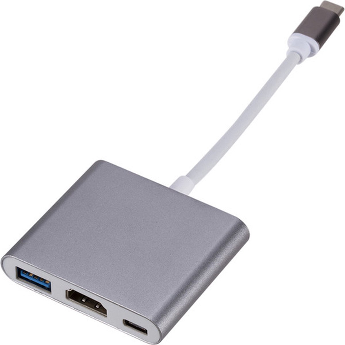 USB C Naar HDMI Adapter - 3 In 1 Adapter - Type-C to HDMI Converter - USB C HUB - USB C Naar USB C / USB 3.0 /HDMI