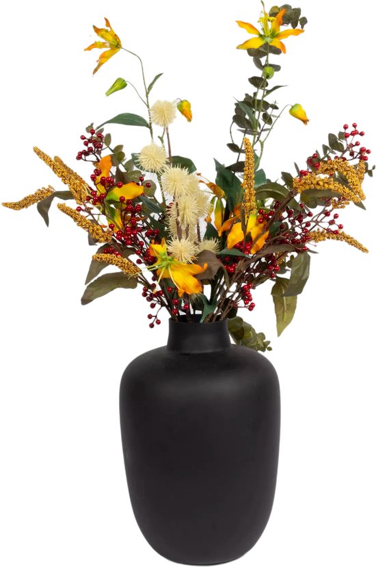 Kunstbloemen biedermeier blauw - wit bij Kunstbloemen biedermeier blauw - wit bij