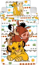 Disney The Lion King Dekbedovertrek Africa - Eenpersoons - 140 x 200 + 70 x 90 cm - Katoen