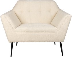 Dutchbone Kate LoungeStoel Bouclé Beige