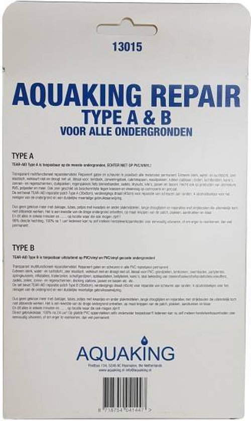 AquaKing Repair Type A&B - Vijver - Vijverfolie - Folie - Aquaking