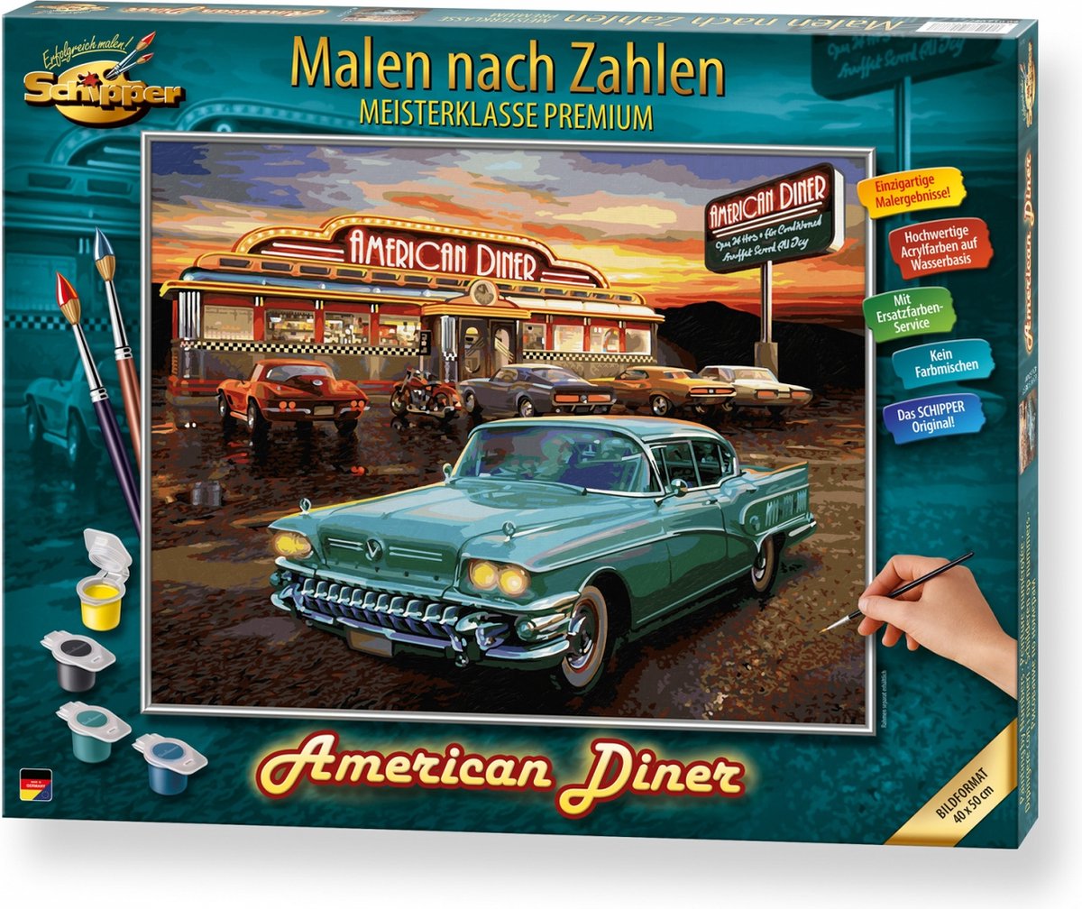 Malen nach Zahlen - American Diner