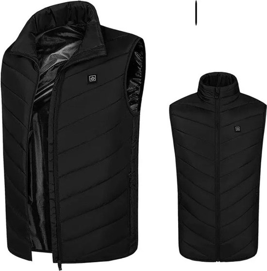 BERTSCHAT Verwarmd Vest - Verwarmde Hoodie - Verwarmde Jas | Vrouwen | Dubbele Verwarming, Donkerblauw, S