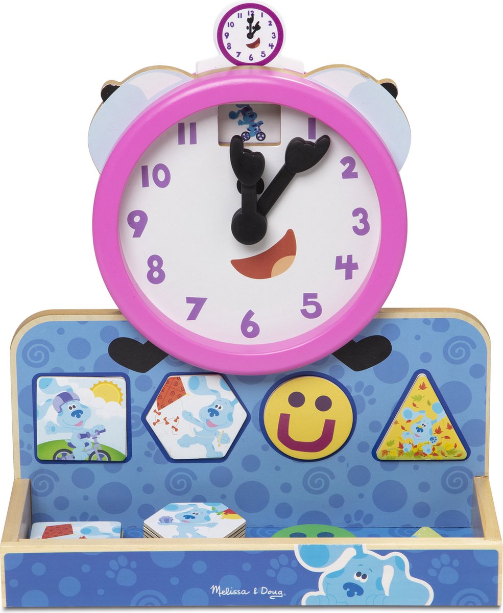 Melissa & Doug Blue’s Clues & You! Tickety Tock - Houten magnetische klok (31-delig)