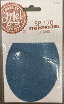 Strijkpatch - 2 stuks - Jeans - Spijkerbroek - Strijk Spijker Jeans Blauw - Gat in broek maken