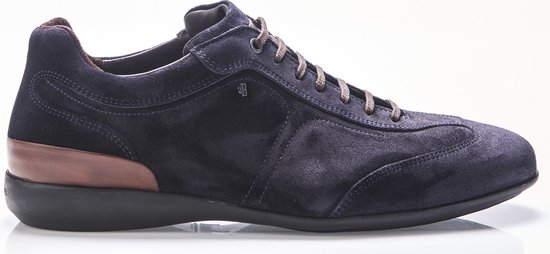 Van Bommel Sneakers Heren - Lage sneakers / Herenschoenen - Suède - SBM-10016 sue - Blauw - Maat 41.5