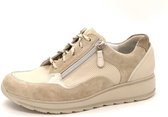 Durea Dames Sneaker - 6262-688-0479 Beige/Combi - Wijdte K - Maat 6½ (40)