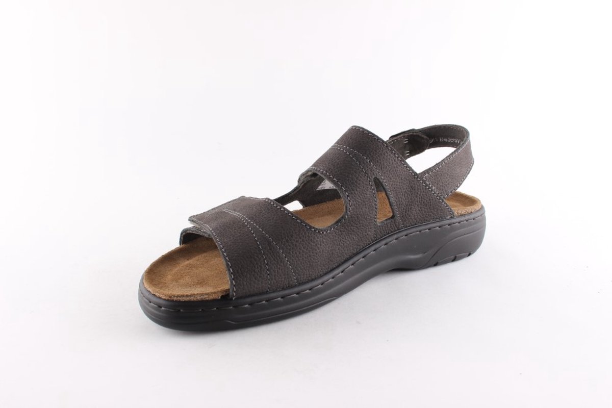 Solidus 78061 20420 kleurige heren sandalen met klittenband sluiting Grijs