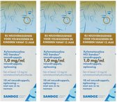 Sandoz Neusdruppels Xylometazoline 1.0mg/ml - 3 x 10 ml