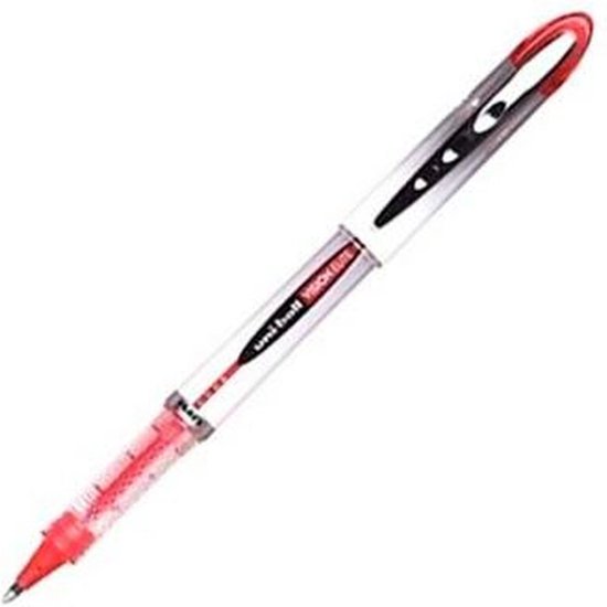 Liquid ink ballpoint pen Uni-Ball Vision Elite UB-205 Rood 12 Stuks