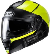 Casque modulable Hjc I90 May Jaune Zwart Mc3Hsf - Taille XS - Casque