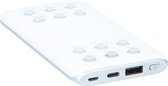 Grundig Draadloze Powerbank 600mAh - Draadloos en Bekabeld Opladen - met Zuignappen - Incl. Oplaadkabel - 2 USB Poorten - Wit