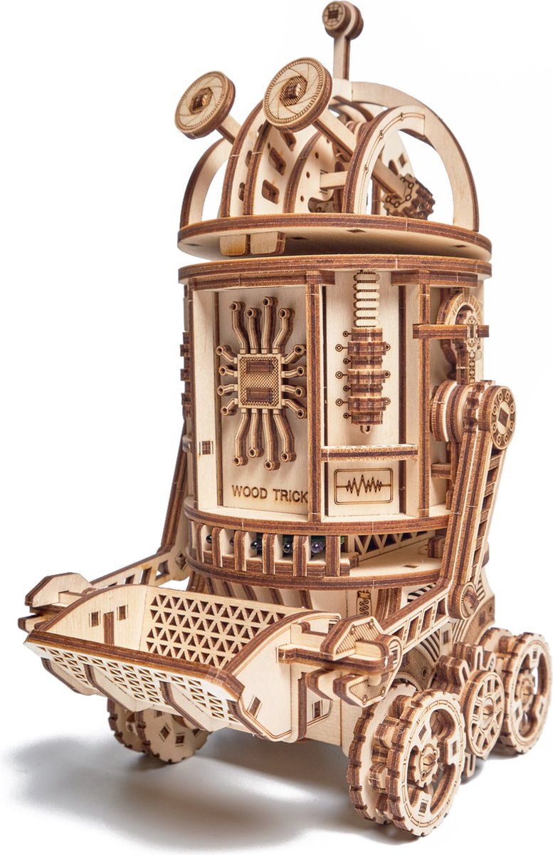 WoodTrick – Modelbouw 3D houten puzzel – ‘Space Junk Robot’ / Ruimte afval robot (WDTK053) – 306 stuks - Geen lijm noch verf nodig!