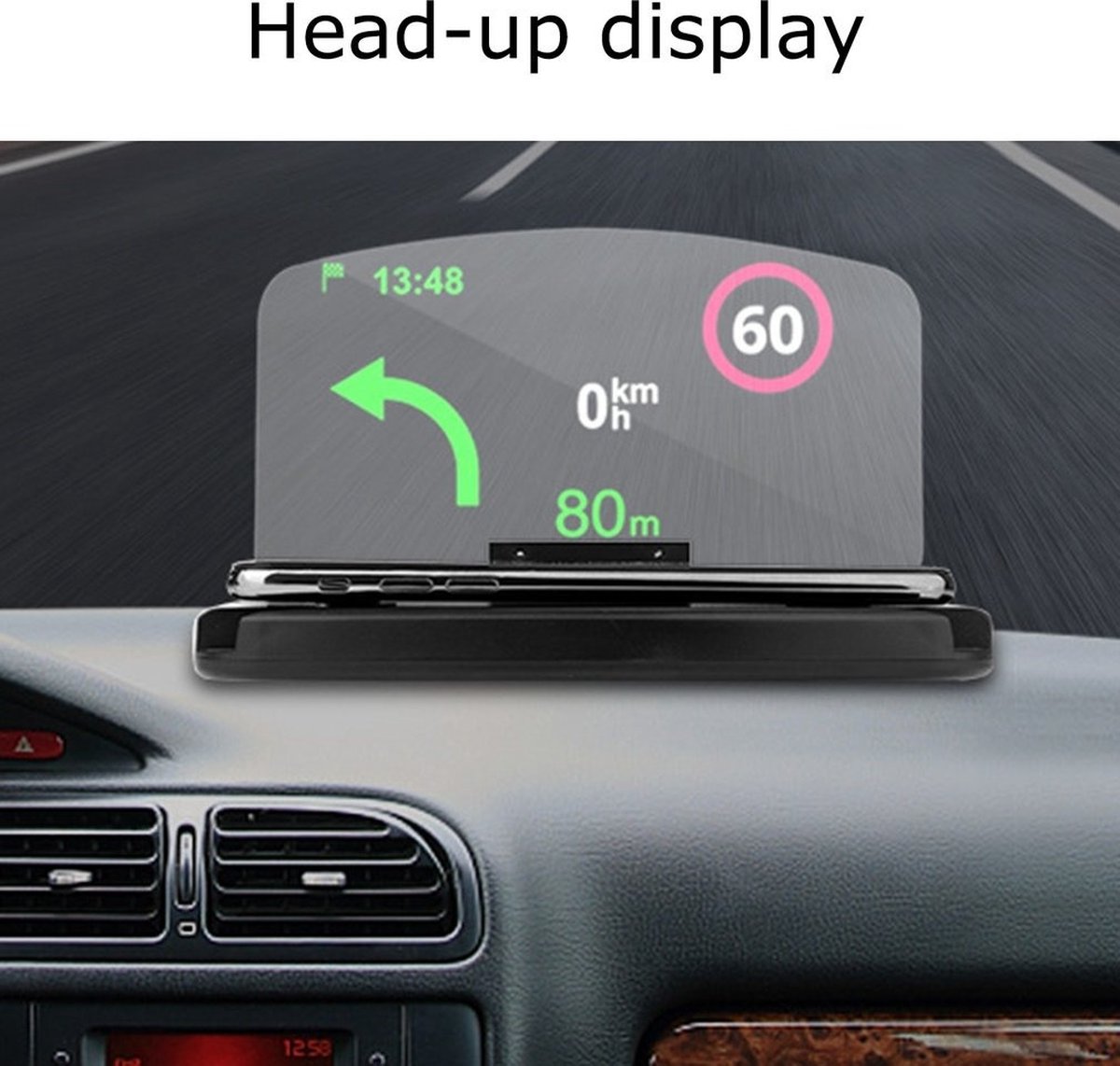 VCTparts HUD Affichage Head haute avec chargeur sans fil Support pour  téléphone