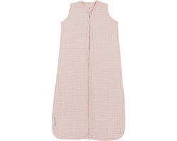 Product: Meyco Baby Uni baby zomerslaapzak - pre-washed hydrofiel - soft pink - 90cm - 0.5 TOG, van het merk 