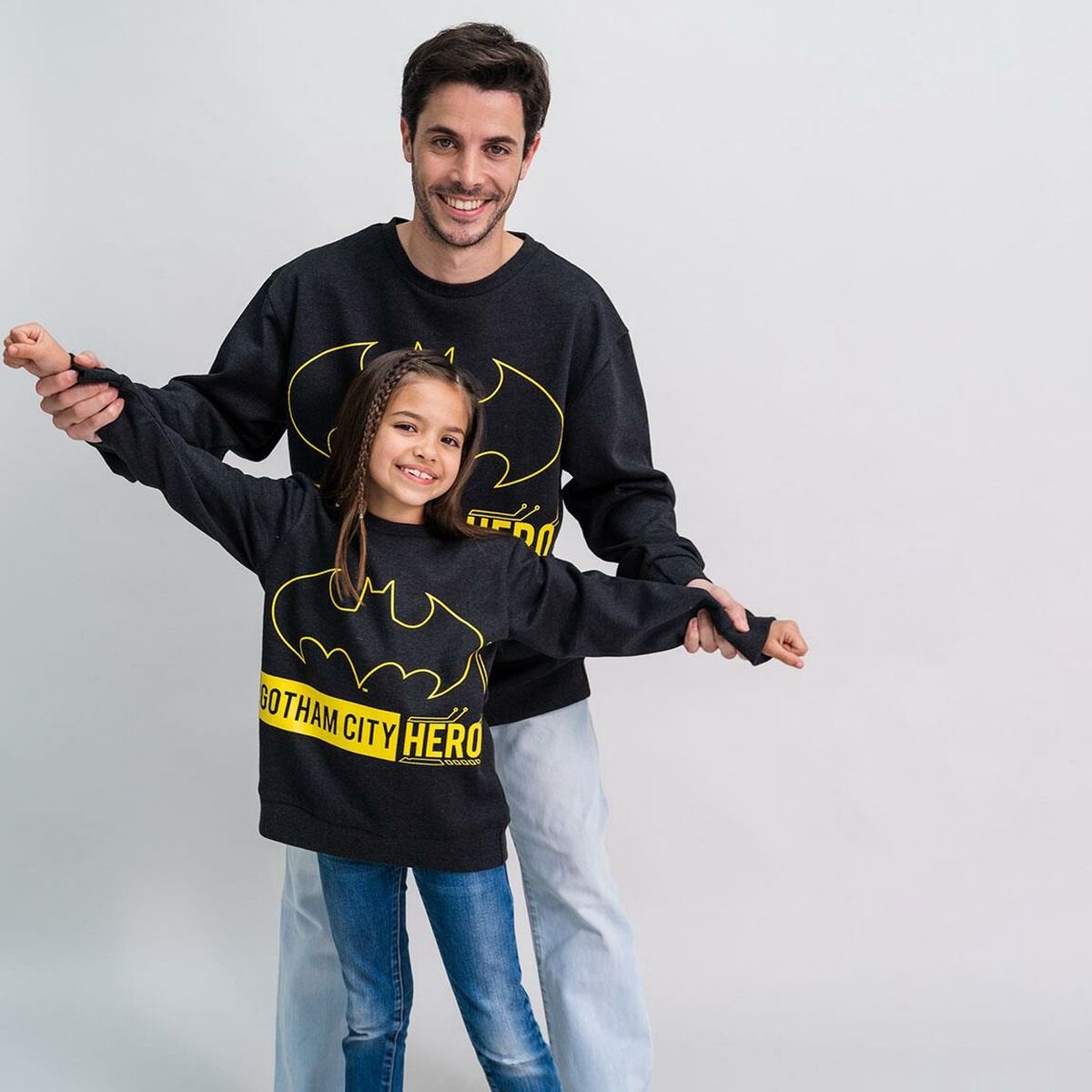 Men’s Sweatshirt without Hood Batman Black