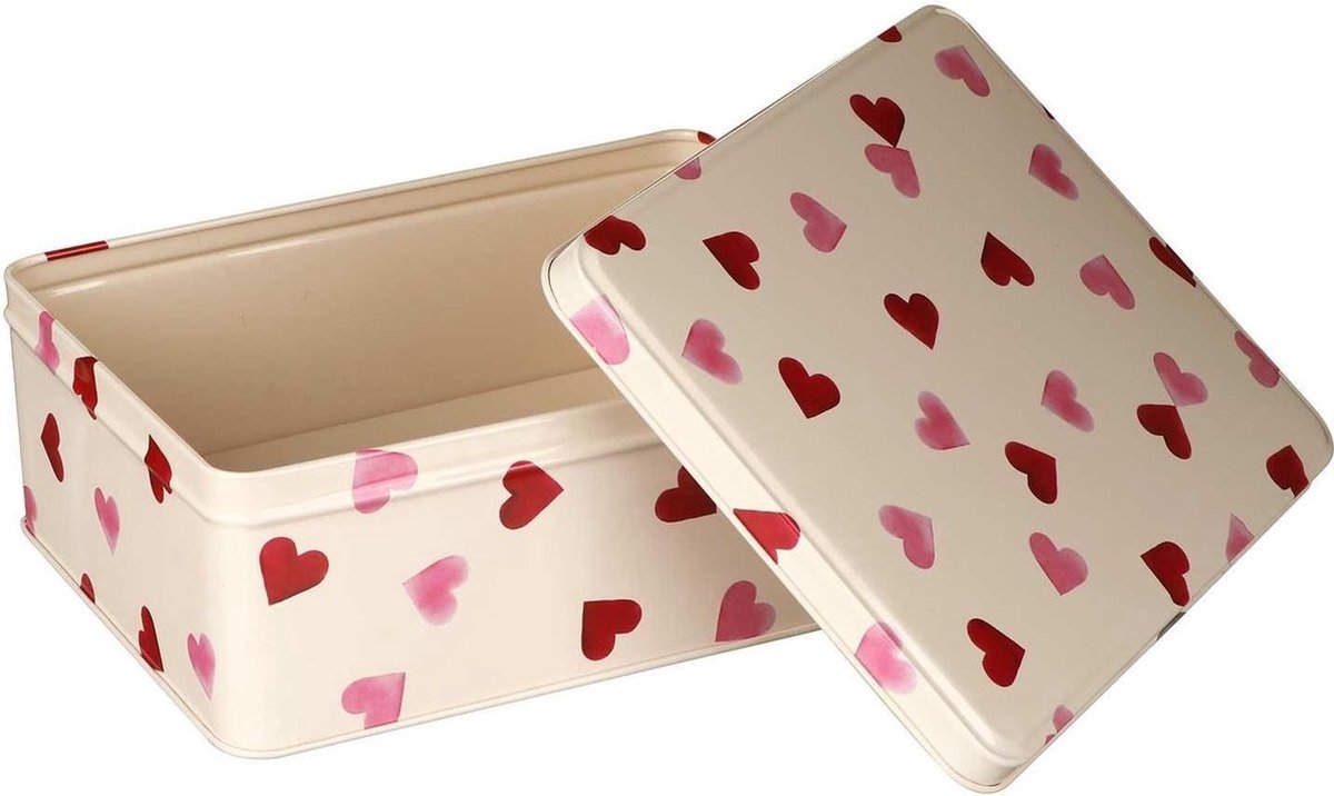 Koektrommel Pink Hearts met 20 bijpassende servetten - Emma Bridgewater