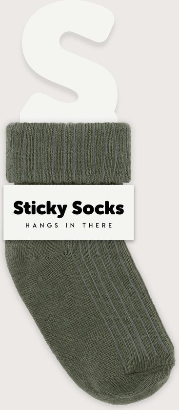 Sticky socks - babysokjes niet - 100% biologisch katoen - antislipzone